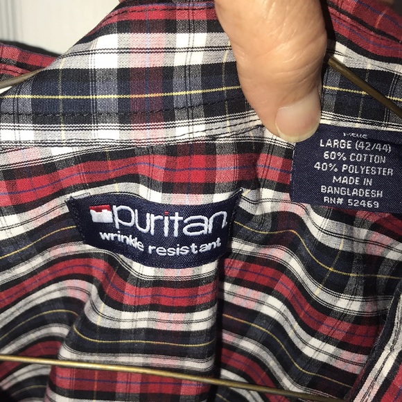 Men’s Plaid Puritan Shirt - Picture 6 of 6
